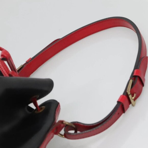 LOUIS VUITTON Epi Noe Shoulder Bag Bicolor Black Red M44017 LV Auth gh522 - Picture 9 of 16